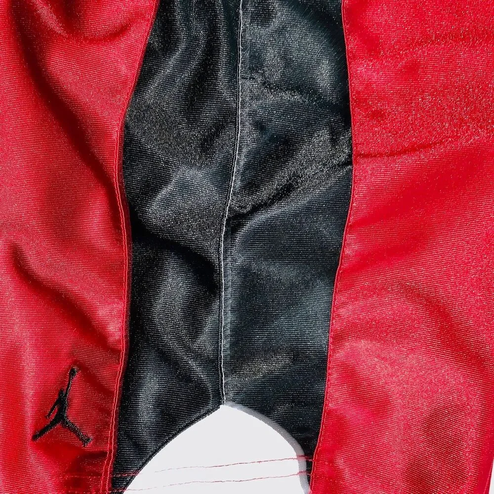 Jordan Vintage Super Rare Basketball Dazzle Shorts Sky Red Black Whi Men L